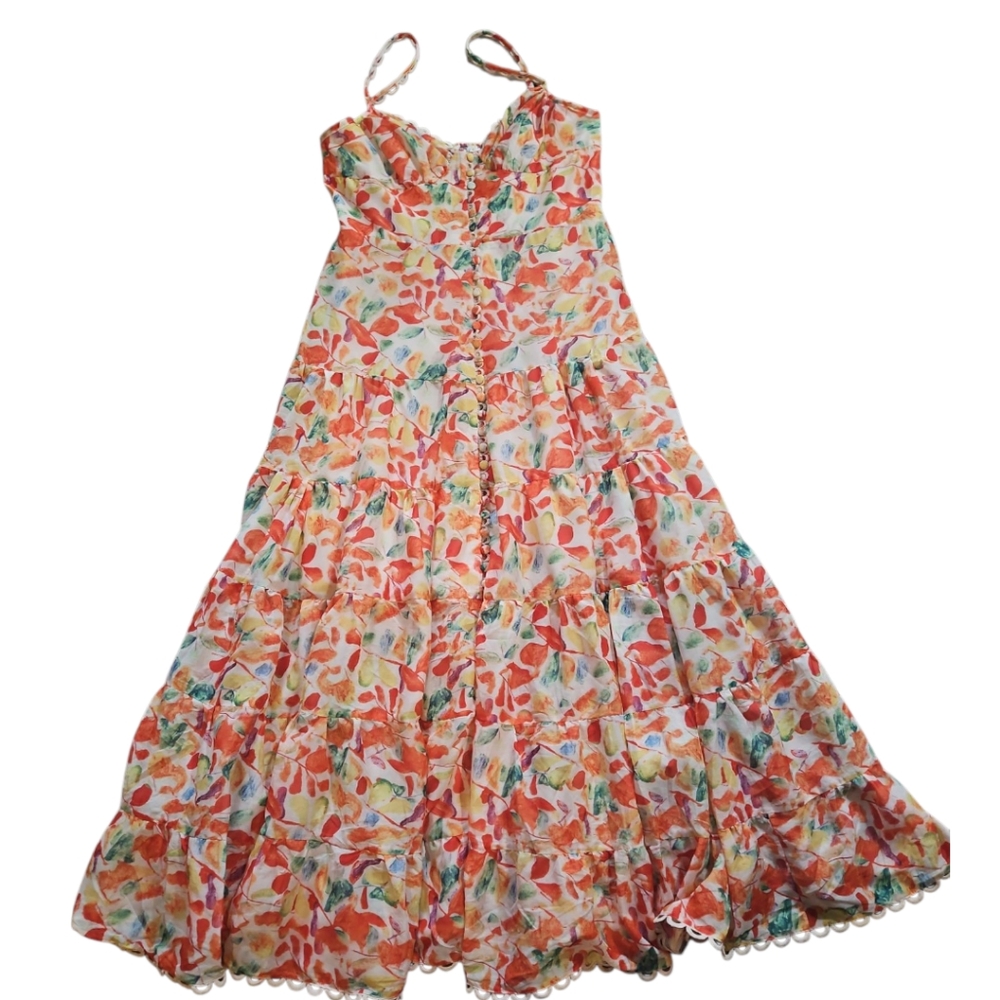 ASTR the Label Tazia Button Front Sweetheart Maxi Dress M - Picture 9 of 13